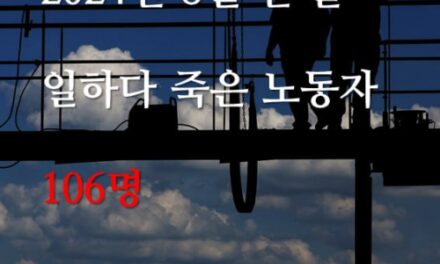 [카드뉴스][이달의 기업살인] 한 달 만에 사망자 106명, 몇 번이나 숫자를 확인했다